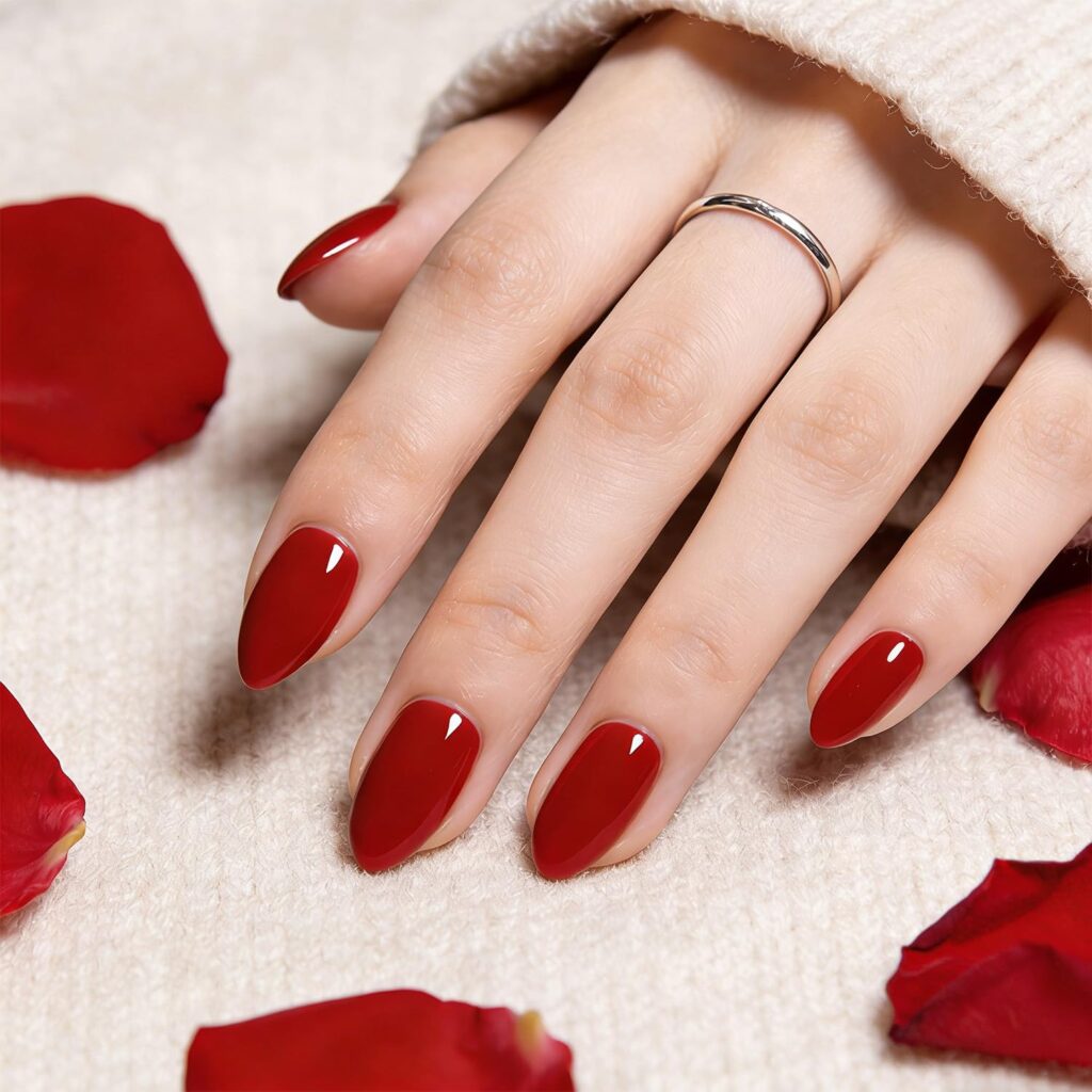Classic Red Nails